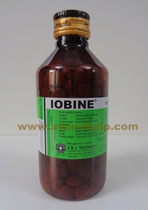 J & J Dechane, IOBINE, 300 Tablets, Cold And Allergies